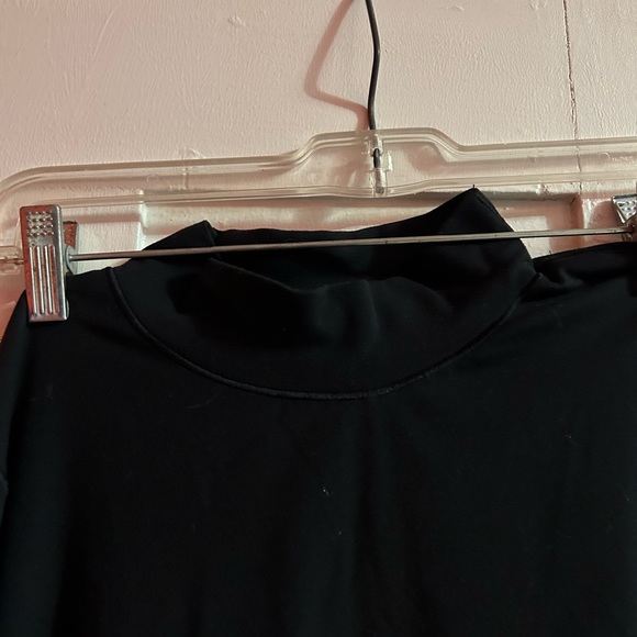 Black Aerie Mock Neck Long Sleeve, Medium - Picture 4 of 5